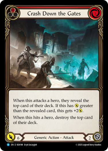 Crash Down the Gates (Red)